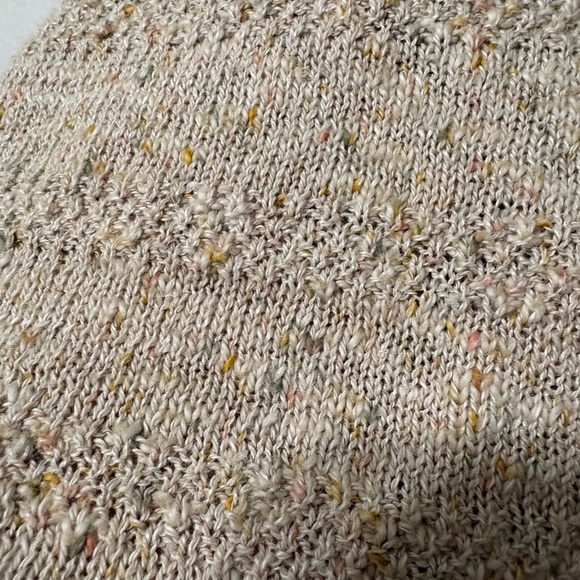 Gudrun Sjödén Beige Knit Open Fron Cardigan Shawl Vest Linen Cotton Lightweight - Picture 7 of 11